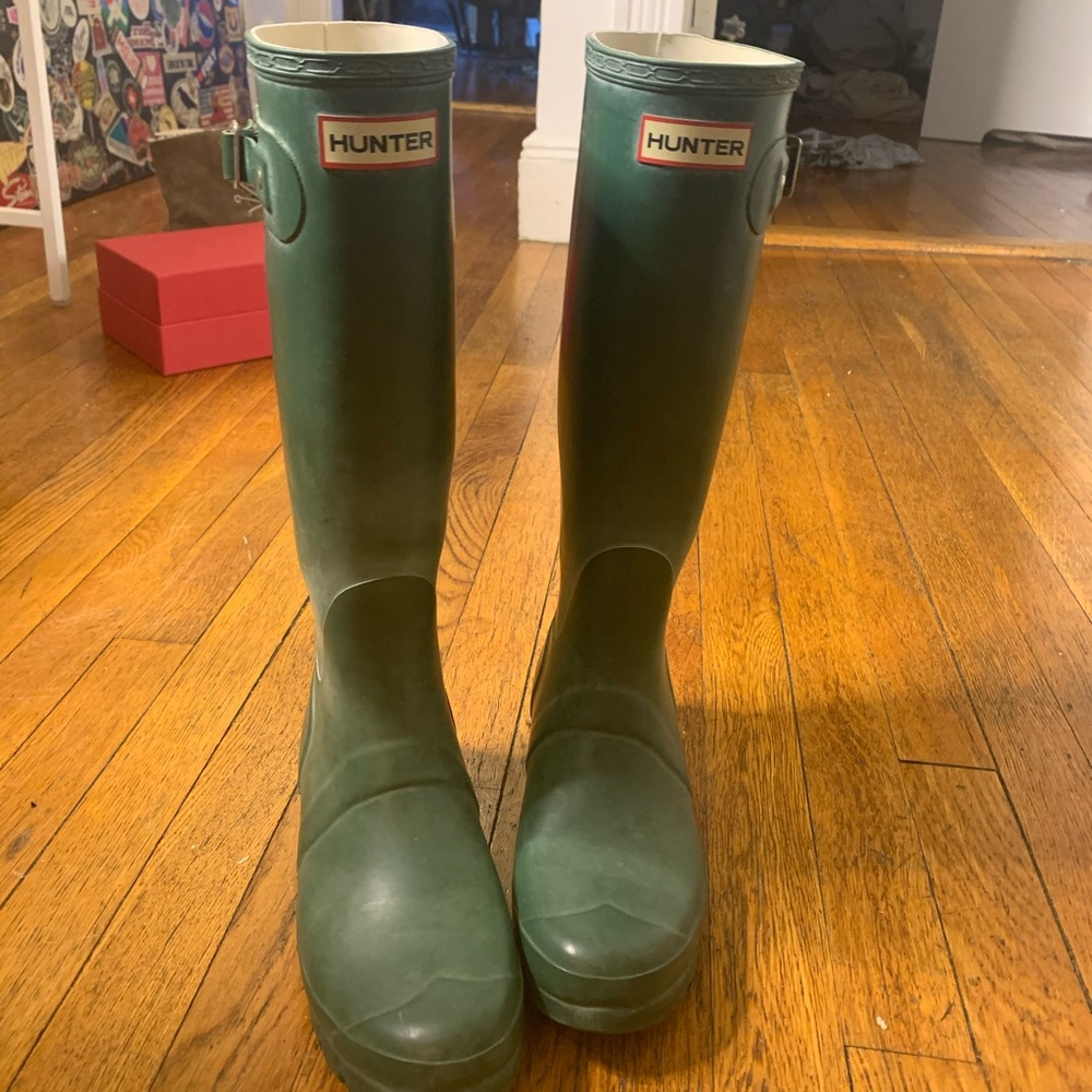 GREEN HUNTER RAIN BOOTS